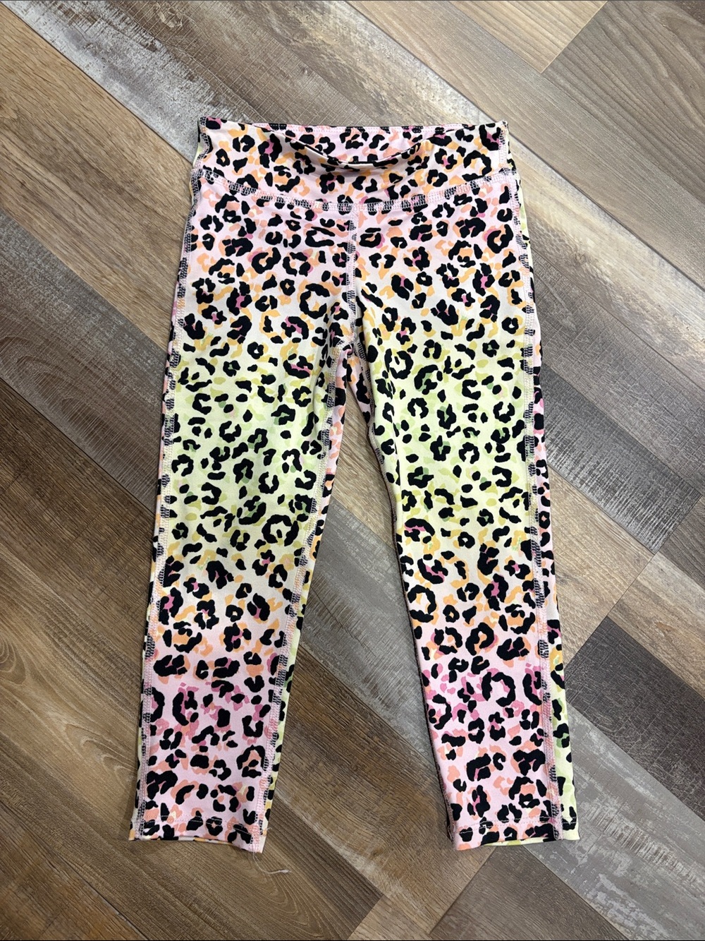 Ideology Kids Leopard Print Leggings in Pink, Yellow, Orange